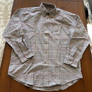 Lord & Taylor Casual Flannel Button Down Shirt Mens Size Medium Plaid New!
